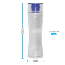 Cilindro de Policarbonato 750 ml con Tapa Roscada | Durable