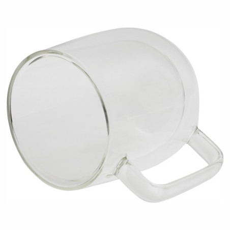 Taza de Vidrio Doble Pared 250 ml | Personalizable en Serigrafía