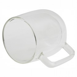 Taza de Vidrio Doble Pared 250 ml | Personalizable en Serigrafía